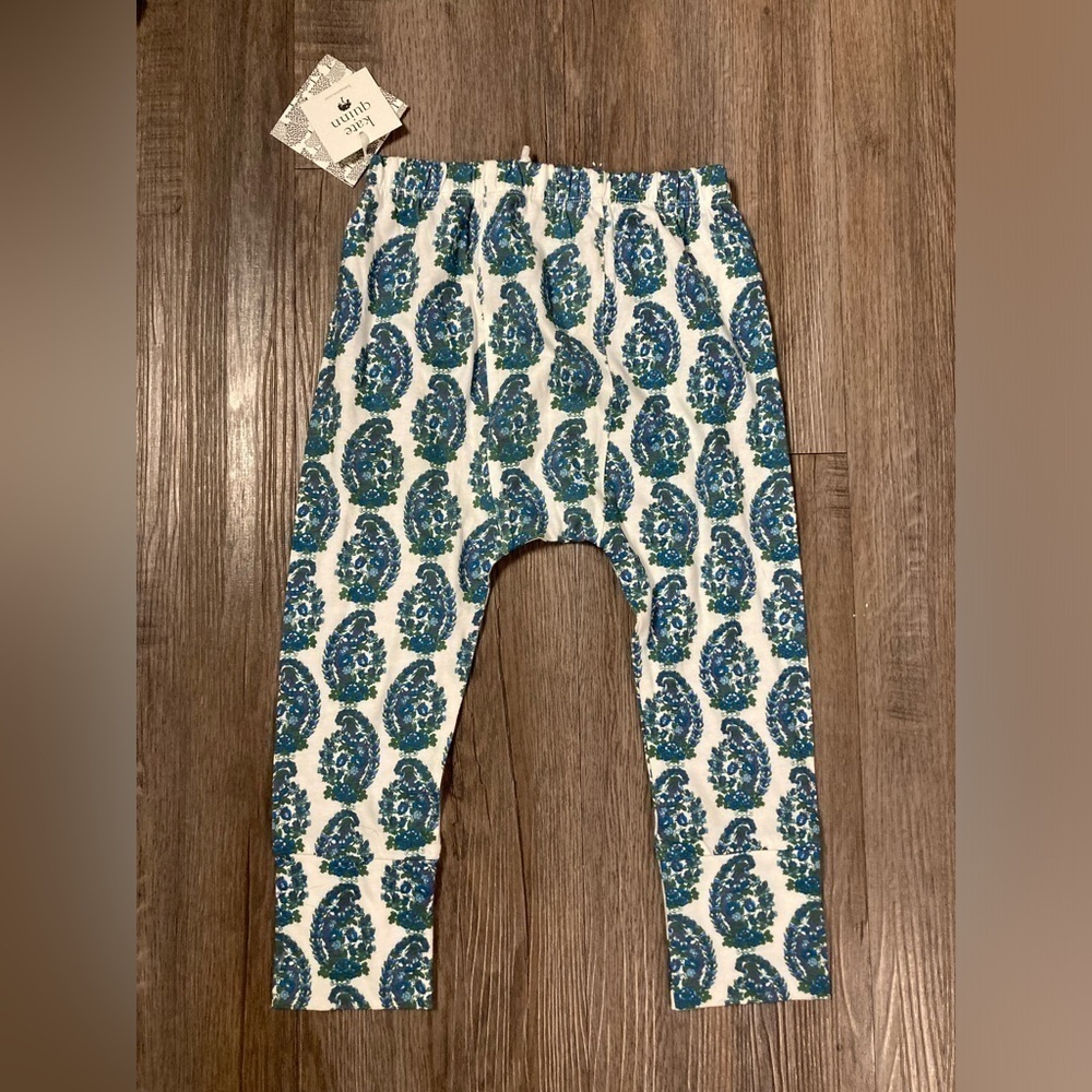 Kate Quinn Kids Organic Cotton Paisley Pull On Pants 4T NWT